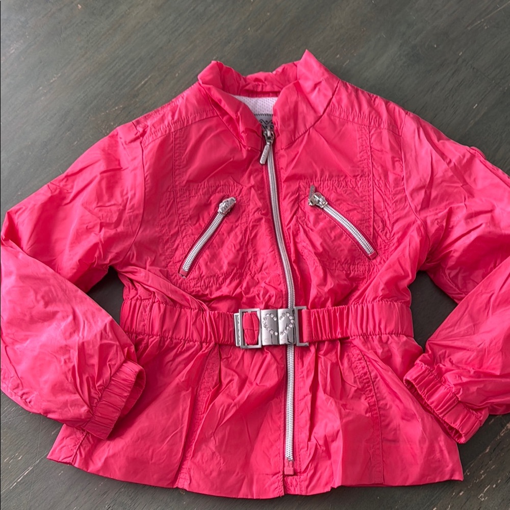 Pink Geox Jacket with Silver Accents